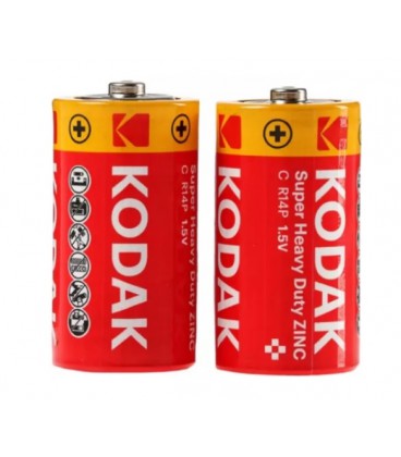Батарейка солевая KODAK Extra Heavy Duty R14, 2шт в блистере, цена за блистер