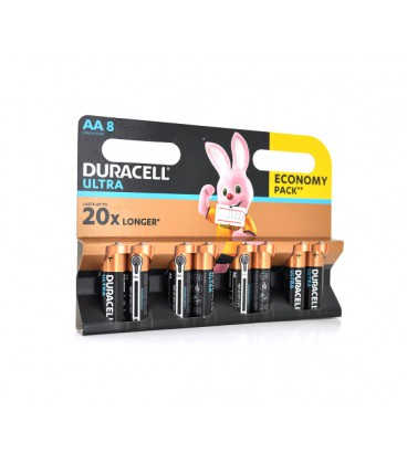 Батарейка щелочная DURACELL LR06 (АА) KPD ULTRA, 8шт в блистере, цена за блистер