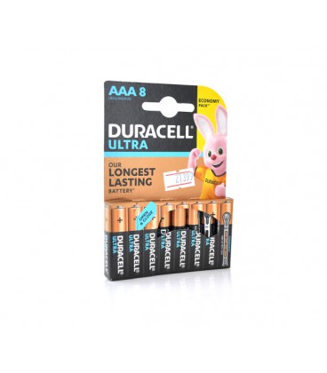 Батарейка щелочная DURACELL LR03 (ААА) KPD ULTRA, 8шт в блистере, цена за блистер