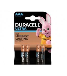 Батарейка щелочная DURACELL LR03 (ААА) KPD ULTRA, 4шт в блистере, цена за блистер
