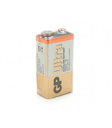 Батарейка щелочная GP ULTRA ALKALINE 1604AU-S1, 9V, крона, 6LF22 10 (100шт.) х10(10шт.) х1 в вакуумной упаковке цена за 1шт