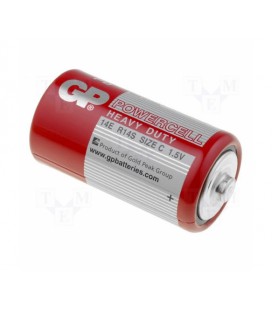 Батарейка GP POWERCELL 14ER-S2, LR14, C солевая, 2 шт в вакуумной упаковке, цена за упаковку