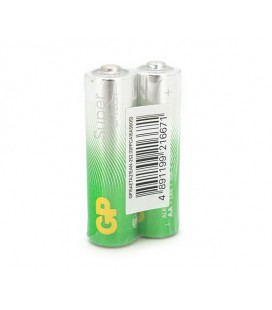 Батарейка GP Super 15A-S2, щелочная AA, 2 шт в вакуумной упаковке, цена за упаковку