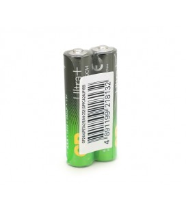 Батарейка GP Ultra Plus 24AUP-2S2, щелочная AAA, 2 шт в вакуумной упаковке, цена за упаковку