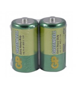 Батарейка GP 14G/R14, солевая, 2 шт в вакуумной упаковке, цена за упаковку