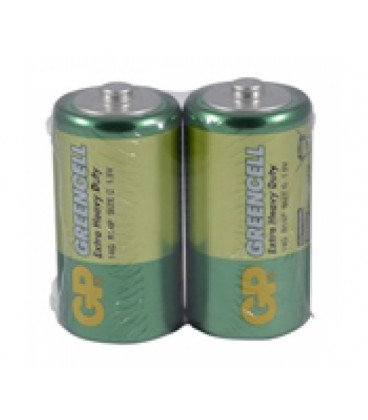 Батарейка GP 14G/R14, солевая, 2 шт в вакуумной упаковке, цена за упаковку