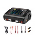 Зарядное устройство HTRC T400 Pro Duo AC200/DC400Вт, тип АКБ LiPo, LiHv, Li-ion, NiMh, LiFe, Pb, 3.2' Touch screen, 100*65*140 (