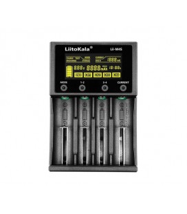 ЗУ универсальное Liitokala Lii-M4S, 4 канала, 5V/Type-C, LED display, поддерживает Li-ion, 3.7V/1.2V AA/AAA 18650/26650/16340/14