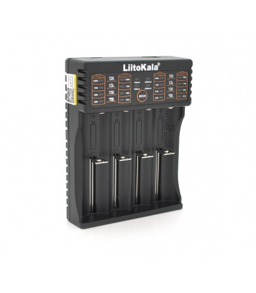 ЗУ универсальное Liitokala lii-402, 4 канала,LCD дисплей, поддерживает Li-ion, Ni-MH и Ni-Cd AA (R6), ААA (R03), AAAA, С (R14)