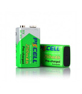 Аккумулятор PKCELL 9V/250mAh, крона, NiMH Rechargeable Battery, 1 штука в блистере цена за блистер Q10