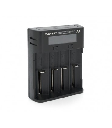 Зарядное устройство универсальное , 4 канала, LCD дисплей, поддерживает Li-ion, Ni-MH и Ni-Cd AA (R6), ААA (R03), AAAA, С (R14)