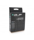 Зарядное устройство универсальное , 4 канала, LCD дисплей, поддерживает Li-ion, Ni-MH и Ni-Cd AA (R6), ААA (R03), AAAA, С (R14)