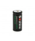 Аккумулятор Soshine 16340/CR123 Li-Ion, 700mAh, 1A, 4.2/3.7/2.5V, Button Top, Black