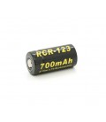 Аккумулятор 16340/CR123 Li-Ion Soshine 16340P-3.7-700 Protected, 700mAh, 0.7A, 4.2/3.6/2.75V, Black