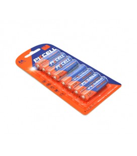 Батарейка щелочная PKCELL 1.5V AA/LR6, 8 штуки в блистере цена за блистер, Q10