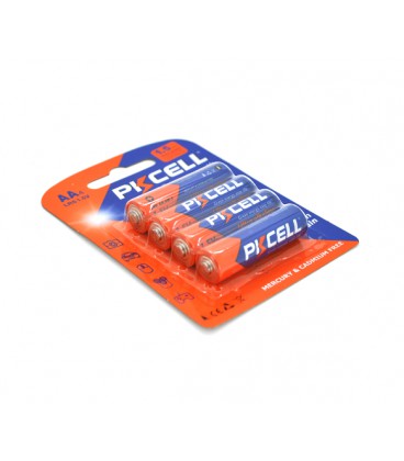 Батарейка щелочная PKCELL 1.5V AA/LR6, 4 штуки в блистере цена за блистер, Q12