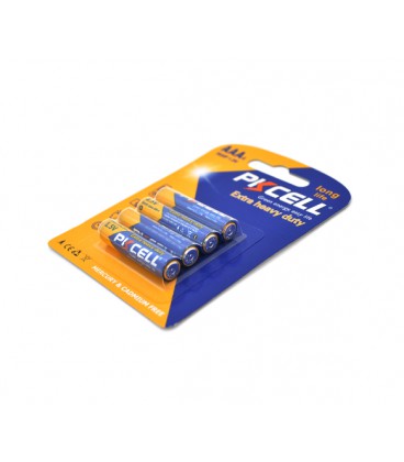 Батарейка солевая PKCELL 1.5V AAA/R03, 4 штуки в блистере цена за блистер, Q12/144