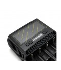 Зарядное устройство универсальное Nitecore SC4, 4 канала, LCD дисплей, поддерживает Li-ion, Ni-MH и Ni-Cd AA (R6), ААA (R03), AA
