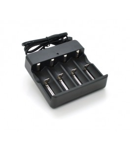 Зарядное устройство универсальное MS-404A, 4 канала, LED инд., поддерживает Li-ion 18650, Box