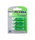 Аккумулятор PKCELL 1.2V AA 2000mAh NiMH Already Charged, 4 штуки в блистере цена за блистер, Q12