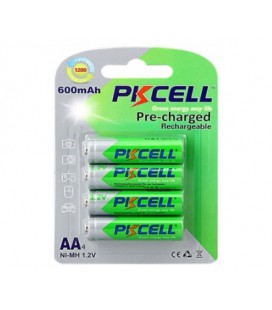 Аккумулятор PKCELL 1.2V AA 600mAh NiMH Already Charged, 4 штуки в блистере цена за блистер, Q12