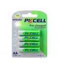 Аккумулятор PKCELL 1.2V AA 600mAh NiMH Already Charged, 4 штуки в блистере цена за блистер, Q12