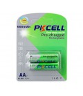 Аккумулятор PKCELL 1.2V AA 600mAh NiMH Already Charged, 2 штуки в блистере цена за блистер, Q12