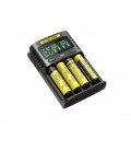 Зарядное устройство универсальное Nitecore Digicharger UM4, 4 канала,LCD дисплей, поддерживает Li-ion, Ni-MH и Ni-Cd AA (R6), АА