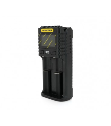 Зарядное устройство универсальное Nitecore Digicharger UMS2, 2 канала, LCD дисплей, поддерживает Li-ion, Ni-MH и Ni-Cd AA (R6), 
