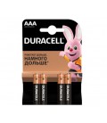 Батарейка щелочная DURACELL LR03 (ААА) MN2400, 4шт в блистере, цена за блистер