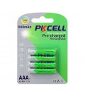 Аккумулятор PKCELL 1.2V AAA 600mAh NiMH Already Charged, 4 штуки в блистере цена за блистер, Q12