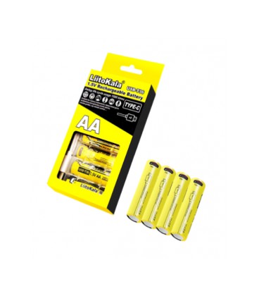 Аккумулятор LiitoKala USB-T36 1.5V/AA 1.5V AA 2400mAh/3600mWh, Li-ion Rechargeable Battery, Type-C, Charging current:300mAh,в бл