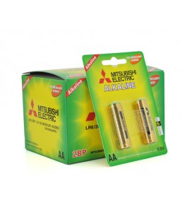 Батарейка щелочная MITSUBISHI 1.5V AA/LR6, 2pcs/card, 24pcs/inner box, 288pcs/ctn