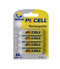 Аккумулятор PKCELL 1.2V AA 2800mAh NiMH Rechargeable Battery, 4 штуки в блистере цена за блистер, Q12