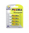 Аккумулятор PKCELL 1.2V AA 600mAh NiMH Rechargeable Battery, 4 штуки в блистере цена за блистер, Q12