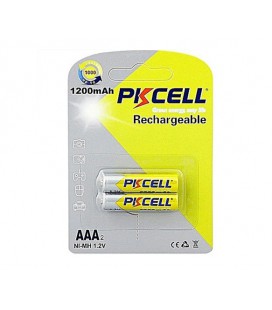 Аккумулятор PKCELL 1.2V AAA 1200mAh NiMH Rechargeable Battery, 2 штуки в блистере цена за блистер, Q12