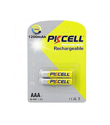 Аккумулятор PKCELL 1.2V AAA 1200mAh NiMH Rechargeable Battery, 2 штуки в блистере цена за блистер, Q12