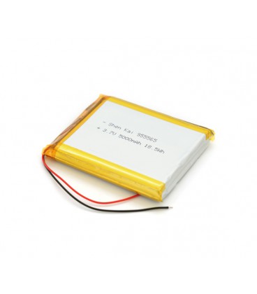 Литий-полимерный аккумулятор 9,5*55*65mm (Li-ion 3.7В 5000мА·ч)