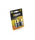 Батарейка щелочная Orbus C-R14, 2 штуки в блистере, цена за блистер