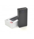 PowerBank XO-PR124-40000mAh, Input: 5 V/2A, (Micro, Type-C, Lightning), Output: 5 V/2 A, (4xUSB, Type-C), Q16, plastic, black