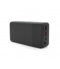 PowerBank XO-PR201 30000mAh, Input:(2хType-C), Output:(2хUSB,2хType-C), PD65W for Laptop, plastic, Black, Q20