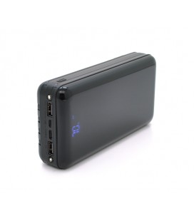 PowerBank Bix-30000mAh, Input:MicroUSB+Type-C, Output:4USB/Type-C/MicroUSB/Lightning, QC22.5W/PD20W, Black