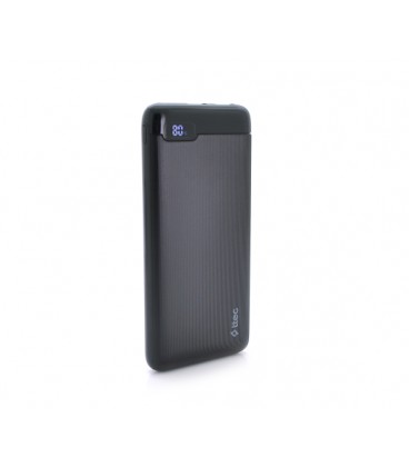 PowerbankTtec 10000mAh, LCD, Output: 2*USB + Type-C, 10,5W, Black, Q30