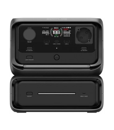 Портативная зарядная станция EcoFlow RIVER 3 Max (емкость 572 Вт·ч), 3000 циклов, мощность 600 Вт (пиковая 1200 Вт), 234x224x255