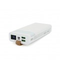 PowerBank XO-PR129 20000mAh,flashlight,Input: (Micro,Type-C), Output:(2хUSB,Type-C), QC22.5W/PD20W, plastic, White