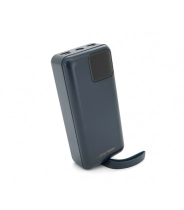 Power Bank Remax RPP-550 30000mAh, USB+Type-C+ кабеля Lighting+Type-C, 22.5W, Black, 0.67kg