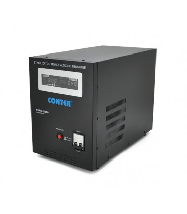 Стабилизатор напряжения релейный Conter SVRH-20000VA/14000W однофазный, напольного монтажа, LED дисплей, DC150-270V, AC230±8%, 2