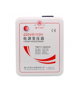 Преобразователь напряжения трансформаторный универсальный TM111-3000VA Input 220 V/Output 110V,+ универсальная розетка