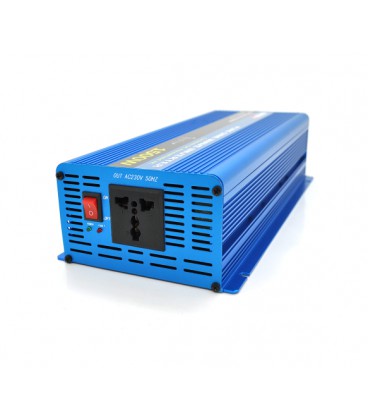 Инвертор напряжения NV-1500(900Вт) с правильной синусоидой, 12/220V, 1 универсальные розетка, Клемы, Box