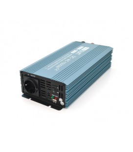 Инвертор напряжения Mexxsun MXS-1500, 24V/220V, 1500W с модифицированной синусоидой, 2 Shuko, клемные провода, Q4